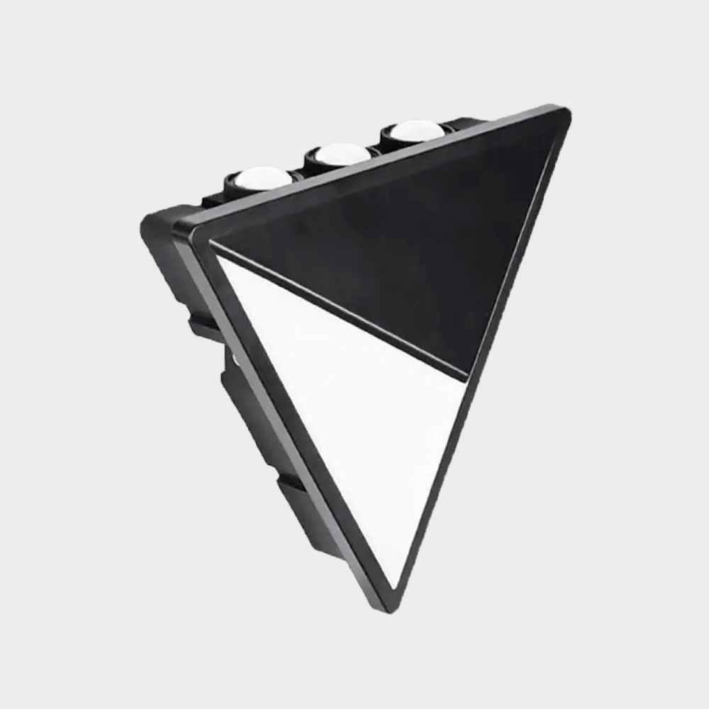 aplique triangular led de 24w