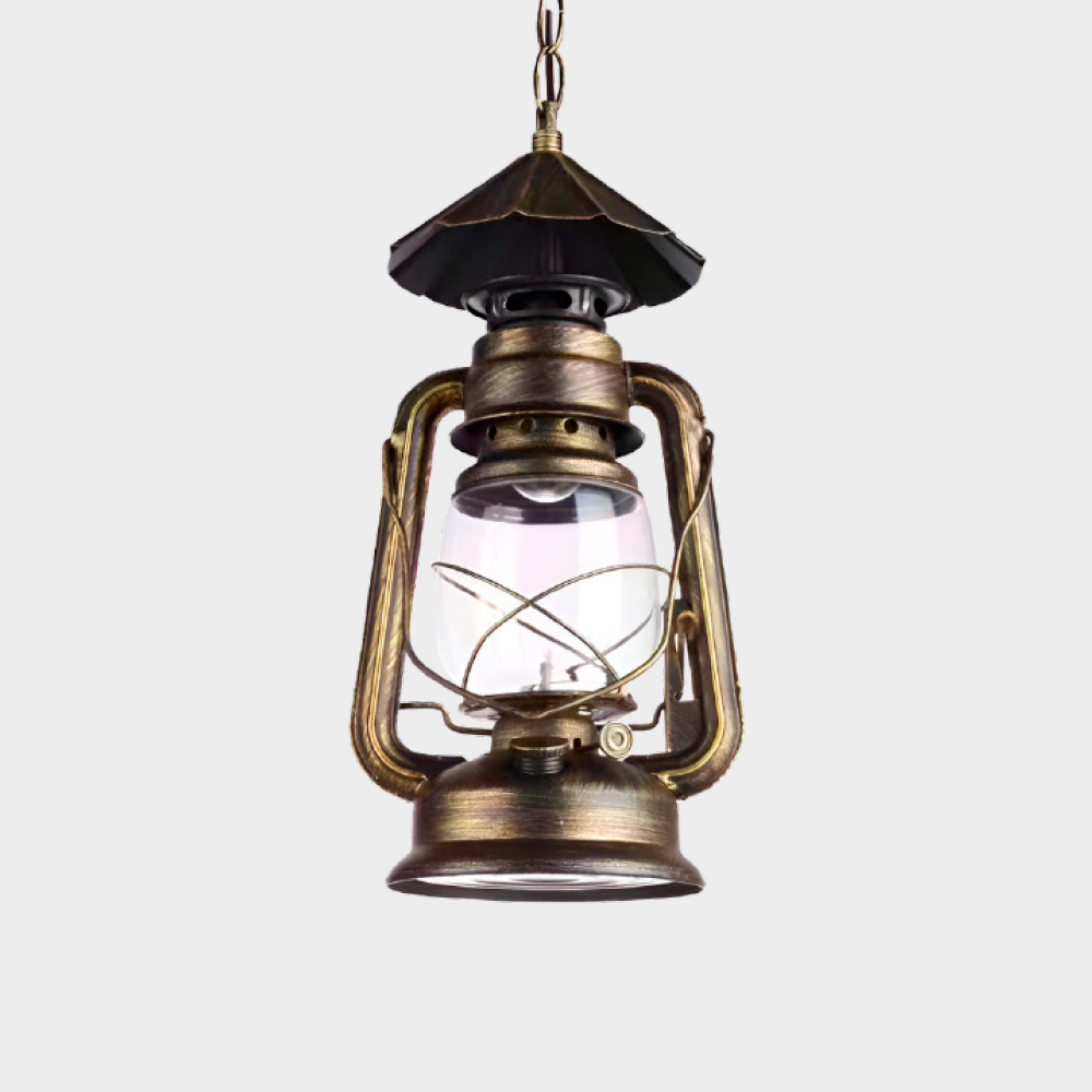 lámpara colgante en forma de farol