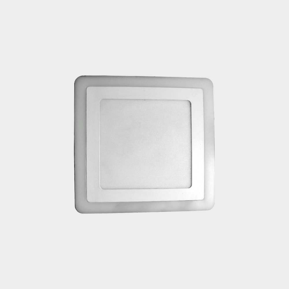 panel led cuadrado 3 tiempos blanco rojo 14+4w