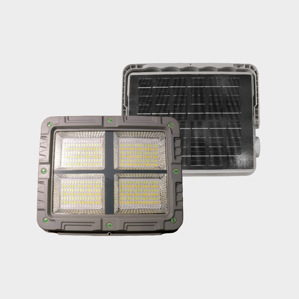 reflector led portátil con panel solargrande